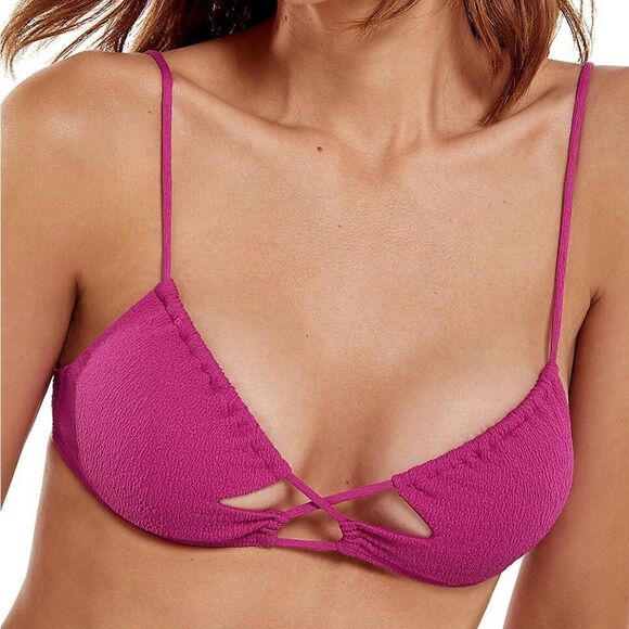 ViX NWT Swimwear Firenze Jane Bikini Top Pink Size: D Cup - Picture 1 of 10